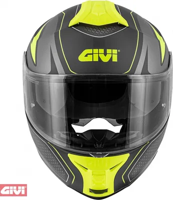 Imagen del producto de Casco abatible GIVI X.21 Challenger, color negro mate/amarillo, talla S (56)