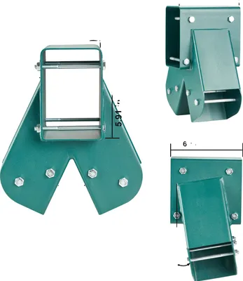 Produktbild von A-Frame Schaukelset Halterungen, Schwerlaststahl, Komplettes Montagematerial, 3 Stück