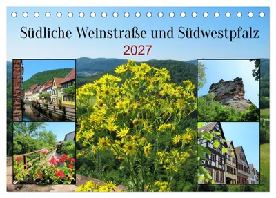 Produktbild von Südliche Weinstraße und Südwestpfalz (Tischkalender 2027 DIN A5 quer), CALVENDO Monatskalender