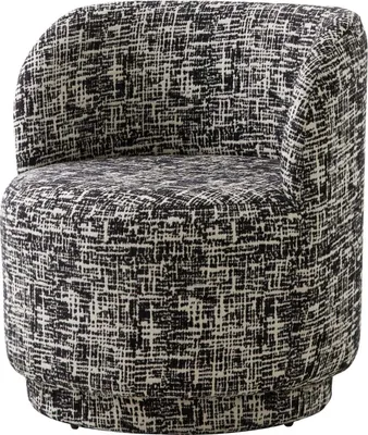 Produktbild von FURNLUX Sessel Bomu Schwarz 75cm / Hauptfarbe: Schwarz / Abmessungen: 75 x 72 x 80 cm
