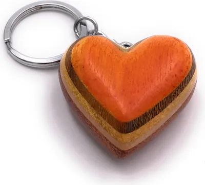 Immagine prodotto di Onwomania portachiavi in legno cuore amore spesso amore simbolo ciondolo fascino
