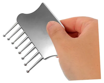 Produktbild von Gua Sha Werkzeug aus Zinklegierung mit Ergonomischen Massageköpfen für Kopf, Nacken, Arme und Beine