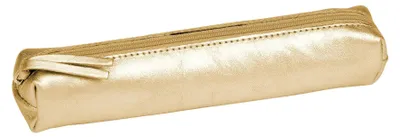 Produktbild von Clairefontaine 4x Cuirisé, Schlampermäppchen SLIM 4x2,5x19,5cm, Gold - 400086C