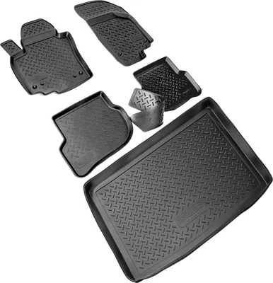 Produktbild von Fußmatten & Kofferraumwanne Set passend für  VW GOLF PLUS | Typ 5M1 | BJ 2004-2008 Vorfacelift