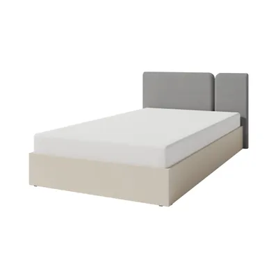 Produktbild von Jugendbett LICO 120×200 cm Bett mit Bettkasten ideal für Jugendzimmer, Sandbeige