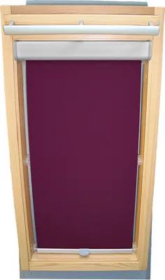 Produktbild von Rollo für VELUX Dachfenster Abdunkelung Komfort Premium mit Blende und Haltekrallen GGL/GPL/GGU/GPU - CK04 - lila