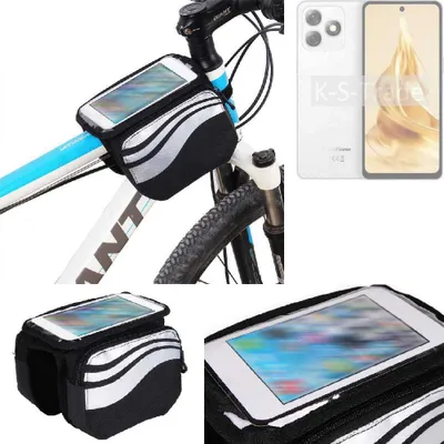 Produktbild von K-S-Trade Rahmentasche Fahrrad-Halterung kompatibel mit Ulefone Note 18 Pro Rahmenhalterung Fahrrad Handyhalterung Fahrradtasche Handy Smartphone
