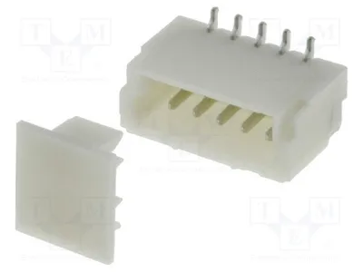 Zdjęcie produktu dla 5 gniazd męskich, 1 mm, płytka z przewodami, 50V, PIN: 5, 1A, ocynkowane, model A1001WV-S-5P, z oznaczeniem producenta