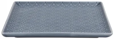 Produktbild von Lubiana Marrakesz Flacher Quadratischer Teller Grau-Blau