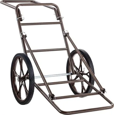 Productafbeelding van Wildtransportkar met 17-inch rubberbanden en een ergonomisch handvat. Geschikt voor het transporteren van tot 500 pond. Robuust, ideaal voor gebruik tijdens de jacht.