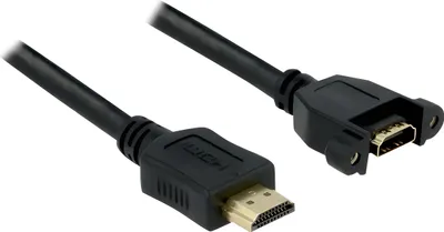 Obrázek produktu pro Delock HDMI mit Ethernetkabel - HDMI (M) bis HDMI (W)