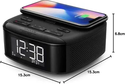 Immagine prodotto di Sveglia radio DAB+ FM con Bluetooth, timer di spegnimento e batteria ricaricabile