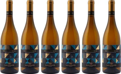 Produktbild von Malagousia Geometria trockener Weißwein 6x 0,75l | Hochwertiger Weißwein aus Griechenland | 100% Malagousia/Malagouzia | Lafazanis Winery + 20ml Jassas Olivenöl