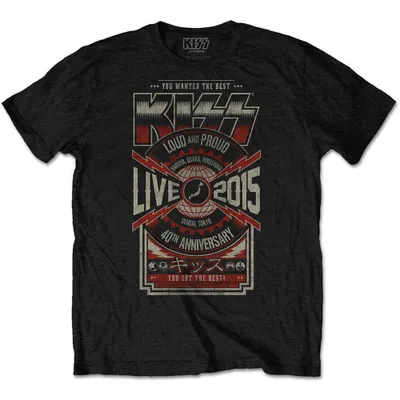 Obrázek produktu pro Kiss Japan Live 2015 Black M Tričko