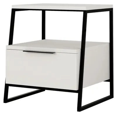 Produktbild von Nachttisch aus Holz "Pal" – 45 x 41 x 50 cm – Weiß