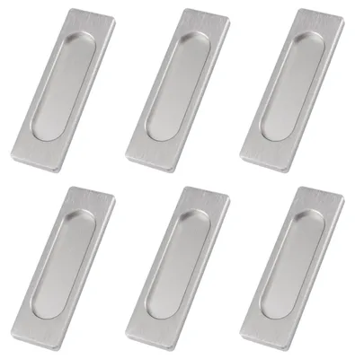 Produktbild von Selbstklebende Rechte Schiebetürgriff - 6 Stück Aluminiumlegierung