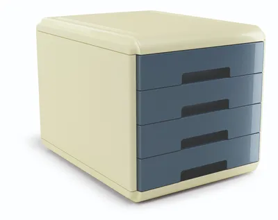 Zdjęcie produktu dla ARDA 18P4PSU, 4 szuf., Beżowy, Plastik, Niebieski, 295 mm, 385 mm