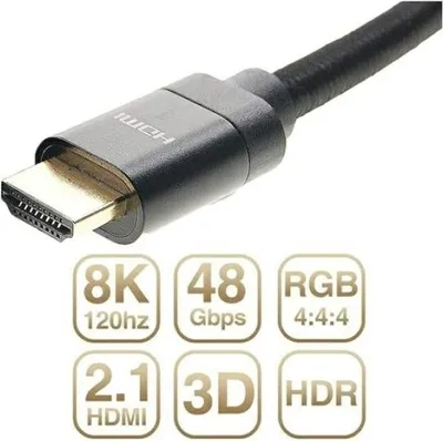 Image de Câble Hdmi - Hdmi 2.1 48Gbps 3M 8K Noir/Noir