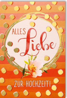 Produktbild von Hochzeit - Hochzeitskarte - Alles Liebe zur Hochzeit