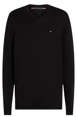 Obrázok produktu pre Tommy Hilfiger – Pánsky sveter s výstrihom do V NA563 (XXL) (čierny)