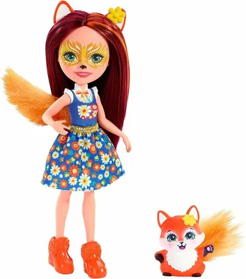 Produktbild von Mattel FXM71 - Enchantimals - Fuchsmädchen Felicity Fox und Flick