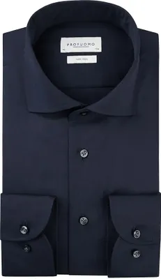 Produktbild von Profuomo slim fit overhemd, fine twill, marine blauw