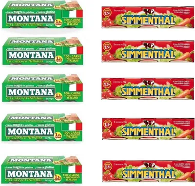 Produktbild von Testpaket Simmenthal - Montana Rindfleisch mit pflanzlicher Gelatine Fleischkonserven Dosenfleisch 100% italienisch ( 30 x 70g )
