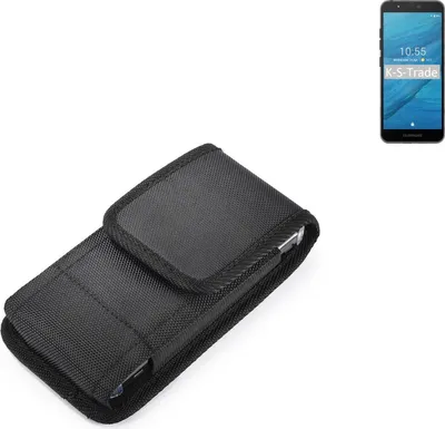 Produktbild von Holster Gürteltasche kompatibel mit Fairphone Fairphone 3 Holster Gürtel Tasche wasserabweisend Handy Hülle Schutz Hülle Outdoor schwarz K-S-Trade