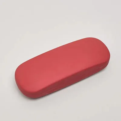Zdjęcie produktu dla Etui na okulary – twarde etui do okularów korekcyjnych i przeciwsłonecznych – ochronne pudełko – uniwersalne – 16,2 cm – czerwone