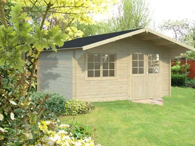 Produktbild von Gartenhaus Palmako Britta 17,5 m² 488 x 580 cm natur