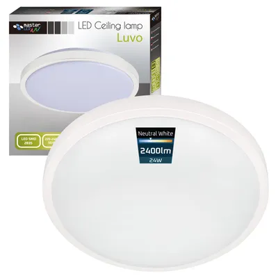 Obrázok produktu pre Stropné svietidlo MasterLED LED 24W, okrúhla biela, neutrálna biela 4000K, 2400lm IP44