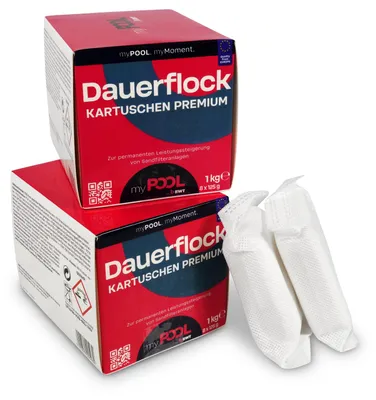 Produktbild von myPOOL Flockkartuschen 8x125g (2x 1,0 kg)