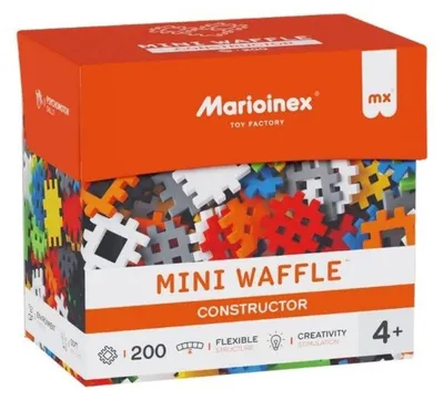 Immagine prodotto di Mini Waffle - Set di costruzioni da 200 pezzi - Marioinex