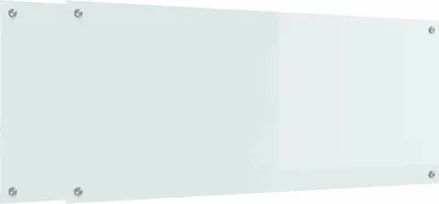 Zdjęcie produktu dla vidaXL Panel kuchenny 2 szt. Biały 120 x 50 cm Szkło hartowane