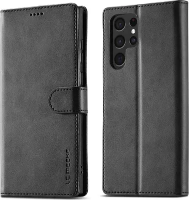 Produktbild von Samsung Galaxy S26 Ultra Hülle - LC.IMEEKE Luxus Klapphülle - Schwarz