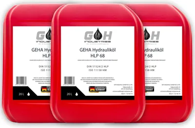 Produktbild von 60 L Hydrauliköl HLP 68 ISO VG 68 nach DIN 51524 Teil 2 Kanister 20 Liter