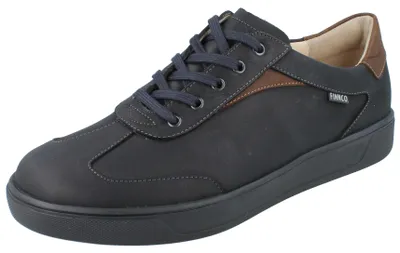 Produktbild von FINN COMFORT FINNCO Interlagos Herren Halbschuhe dunkelblau Fettnubukleder - Größe: UK 9,5