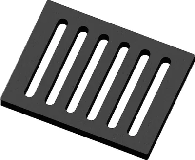 Produktbild von Eckiger Kaminrost/Ascherost 215 x 165 x 15 mm für Kleining Kaminöfen - Ascherost aus massivem Stahl - Feuerrost hitzebeständig