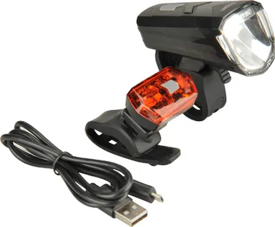 Produktbild von FISCHER Fahrrad-LED-Beleuchtungs-Set 30/15 Lux StVZO zugelassen