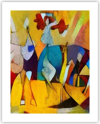 Produktbild von Poster - Poster ohne Rahmen - Abstraktion modern - 40x50 cm - Wand Bild - Wanddeko - Wandbilder - Kunstposter - Wandposter - Bilder - Kunstdruck - Wanddekoration - Wandbild - P2XPA40x50-3455