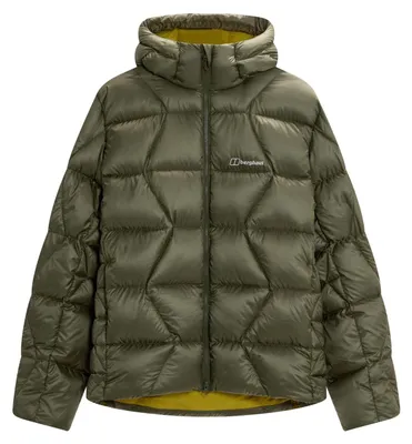 Obrázok produktu pre BERGHAUS Explorer Down – pánska outdoorová bunda s kapucňou, zelená, veľkosť L