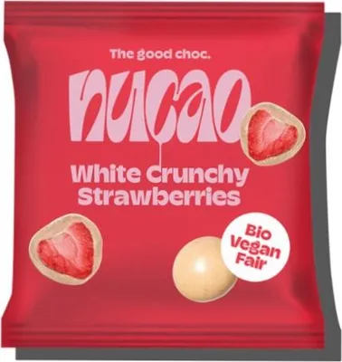 Produktbild von Schokofrüchte - White Crunchy Strawberries 50g