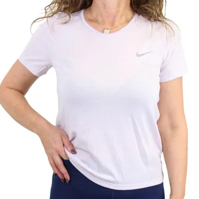Productafbeelding van NIKE Dames Dri-FIT Run Division hardloopshirt, lichtroze, maat XS (32-34)