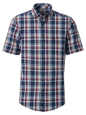 Produktbild von Redmond - Casual Fit - Herren Freizeithemd Kurzarm (261155999), Größe:3XL, Farbe:Rot(500)