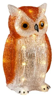 Productafbeelding van Uil van acryl LED warmwit 4x AA Konstsmide