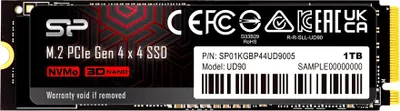 Image de Silicon Power UD90 - SSD - 1 To - interne - M.2 2280 - PCIe 4.0 x4 (NVMe)