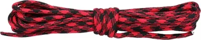 Produktbild von Rot/Schwarz - Paracord 550lb Nylon Seil, Abspannseil für Camping Fallschirmschnur, reißfest - 4mm, 249 Kg (5 Meter)