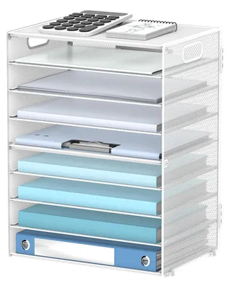 Imagen del producto de Organizador de escritorio con bandeja para documentos de 9 niveles