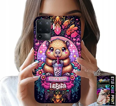 Immagine prodotto di Custodia per Oppo F19 Pro - Dolce capibara con sceicco, design super