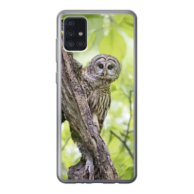 Produktbild von MuchoWow® Handyhülle Schutzhülle Hülle für Samsung Galaxy A52 5G Eule - Wald - Licht Silikon Softcase Handy Hülle - Umschlag